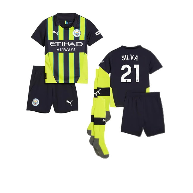 2024-2025 Man City Away Mini Kit (Silva 21)