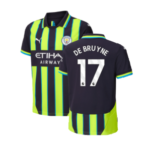 2024-2025 Man City Away Shirt (Kids) (De Bruyne 17)