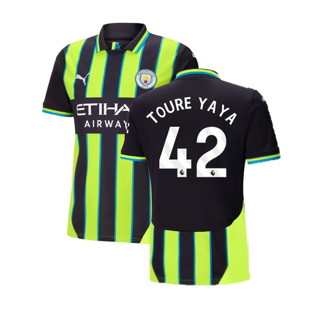 2024-2025 Man City Away Shirt (Toure Yaya 42)