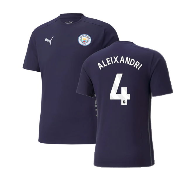 2024-2025 Man City Casuals Tee (Navy) (Aleixandri 4)