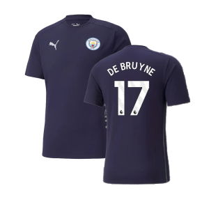 2024-2025 Man City Casuals Tee (Navy) (De Bruyne 17)