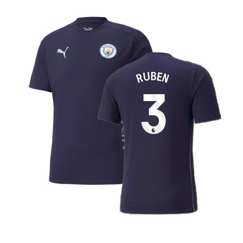 2024-2025 Man City Casuals Tee (Navy) (Ruben 3)