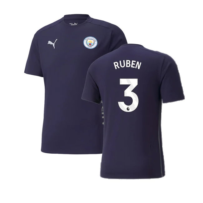 2024-2025 Man City Casuals Tee (Navy) (Ruben 3)
