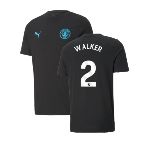 2024-2025 Man City ESS Tee (Black) (Walker 2)