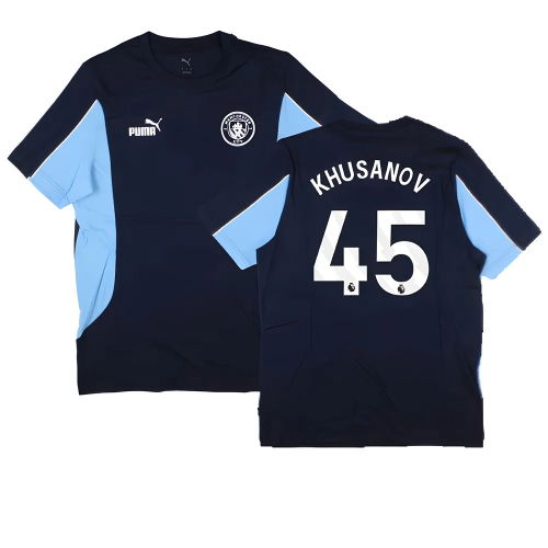 2024-2025 Man City FtblArchive Tee (Navy) (Khusanov 45) 2024-2025 Man City FtblArchive Tee (Navy) (Khusanov 45)