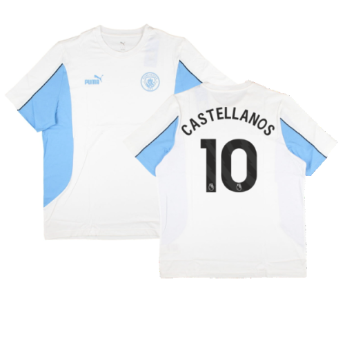 2024-2025 Man City ftblARCHIVE Tee (White) (Castellanos 10)
