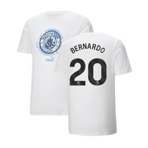 2024-2025 Man City ftblCulture Tee (White) (Bernardo 20)