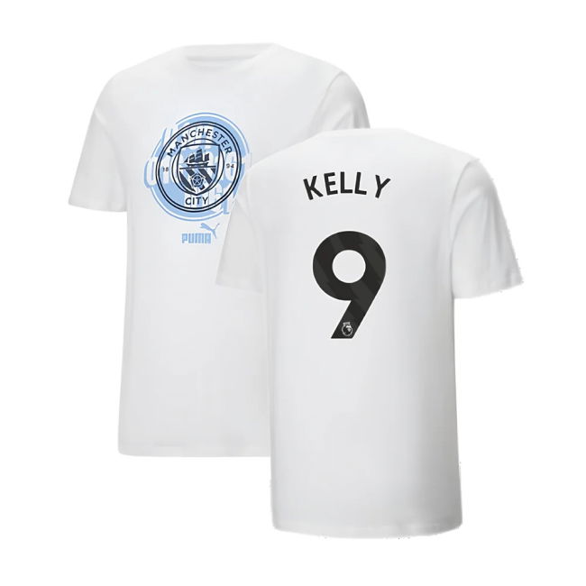 2024-2025 Man City ftblCulture Tee (White) (Kelly 9)