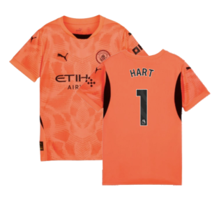 2024-2025 Man City Goalkeeper Shirt (Neon Sun) - Kids (Hart 1)