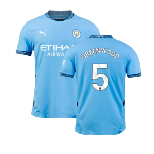 2024-2025 Man City Home Authentic Shirt (Greenwood 5)