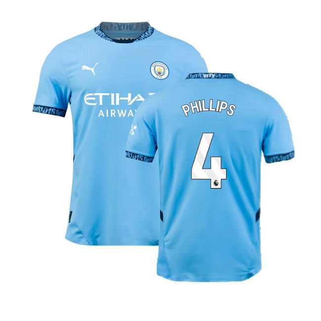 2024-2025 Man City Home Authentic Shirt (Phillips 4)