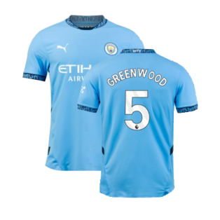 2024-2025 Man City Home Authentic Shirt with packaging (Greenwood 5)