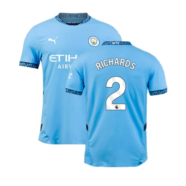 2024-2025 Man City Home Authentic Shirt with packaging (Richards 2)