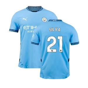 2024-2025 Man City Home Authentic Shirt with packaging (Silva 21)