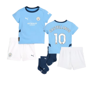 2024-2025 Man City Home Baby Kit (Castellanos 10)