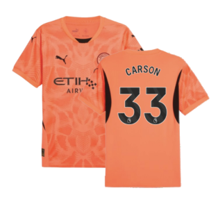 2024-2025 Man City Home Goalkeeper Shirt (Neon Sun) (Carson 33)