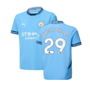 2024-2025 Man City Home Shirt (Kids) (Wright Phillips 29)