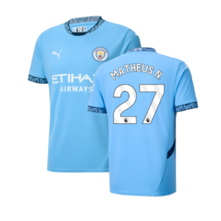 2024-2025 Man City Home Shirt (Matheus N. 27)