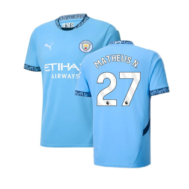 2024-2025 Man City Home Shirt (Matheus N. 27)