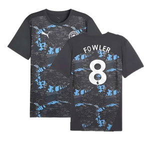 2024-2025 Man City Prematch SS Jersey (Strong Gray) (Fowler 8)