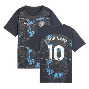 2024-2025 Man City Prematch SS Jersey (Strong Gray) - Kids