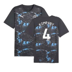 2024-2025 Man City Prematch SS Jersey (Strong Gray) (Kompany 4)