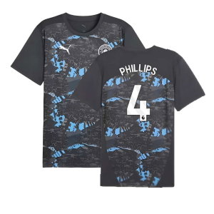 2024-2025 Man City Prematch SS Jersey (Strong Gray) (Phillips 4)