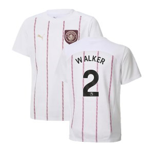 2024-2025 Man City Prematch SS Jersey (White) - Kids (Walker 2)