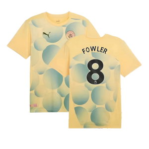 2024-2025 Man City Prematch SS Shirt (Flaxen) (Fowler 8)