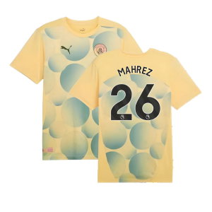 2024-2025 Man City Prematch SS Shirt (Flaxen) (Mahrez 26)