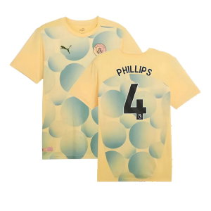 2024-2025 Man City Prematch SS Shirt (Flaxen) (Phillips 4)