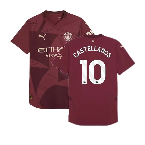 2024-2025 Man City Third Authentic Shirt (Castellanos 10)