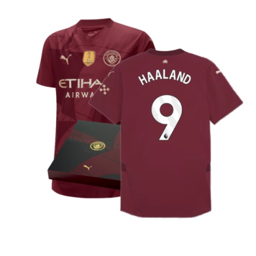 2024-2025 Man City Third Authentic Shirt w/packaging (Haaland 9)