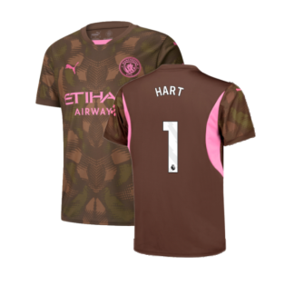 2024-2025 Man City Third Goalkeeper Shirt (Espresso Brown) - Kids (Hart 1)