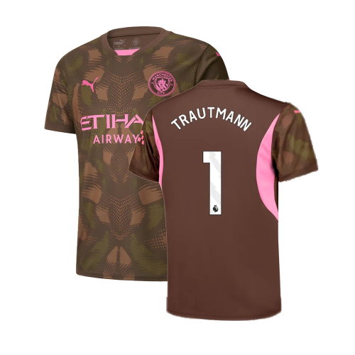 2024-2025 Man City Third Goalkeeper Shirt (Espresso Brown) - Kids (Trautmann 1) 2024-2025 Man City Third Goalkeeper Shirt (Espresso Brown) - Kids (Trautmann 1)