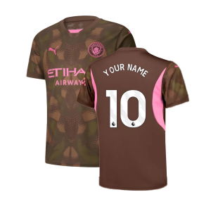 2024-2025 Man City Third Goalkeeper Shirt (Espresso Brown) - Kids