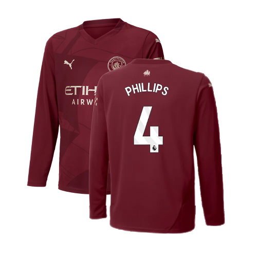 2024-2025 Man City Third Long Sleeve Shirt (Kids) (Phillips 4)