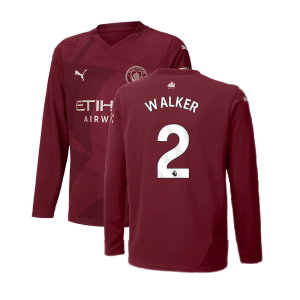 2024-2025 Man City Third Long Sleeve Shirt (Kids) (Walker 2)