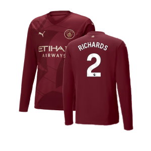 2024-2025 Man City Third Long Sleeve Shirt (Richards 2)