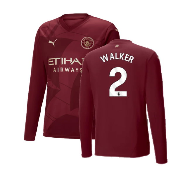 2024-2025 Man City Third Long Sleeve Shirt (Walker 2)