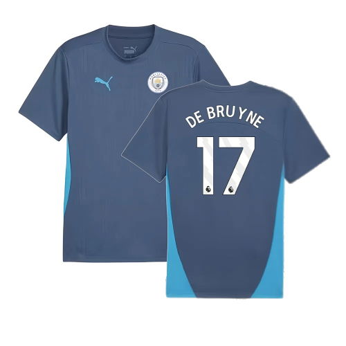 2024-2025 Man City Training Shirt (Inky Blue) (De Bruyne 17)
