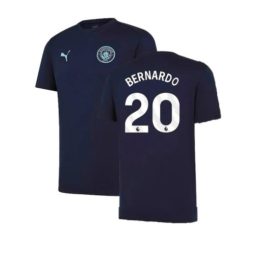 2024-2025 Man City Training Shirt (Inky Blue) - Kids (Bernardo 20)