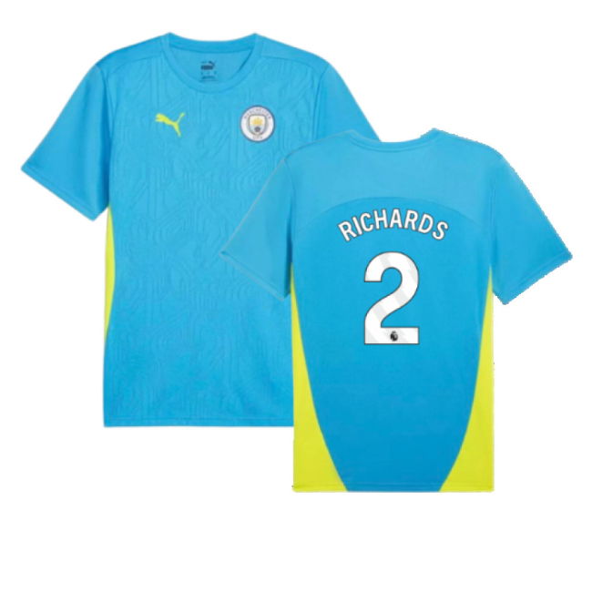 2024-2025 Man City Training Shirt (Magic Blue) (Richards 2)