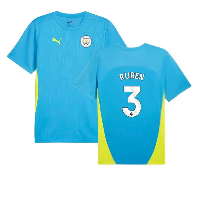 2024-2025 Man City Training Shirt (Magic Blue) (Ruben 3)