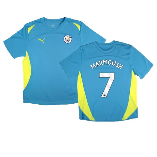 2024-2025 Man City Training Shirt Pro (Blue) (Marmoush 7)