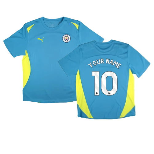 2024-2025 Man City Training Shirt Pro (Blue) (Your Name)