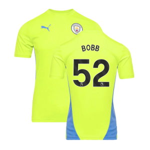 2024-2025 Man City Training Shirt (Yellow Glow) (Bobb 52)