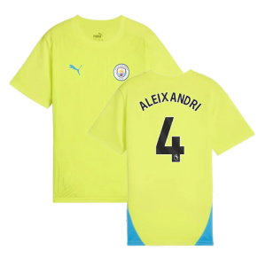 2024-2025 Man City Training Shirt (Yellow Glow) - Kids (Aleixandri 4)