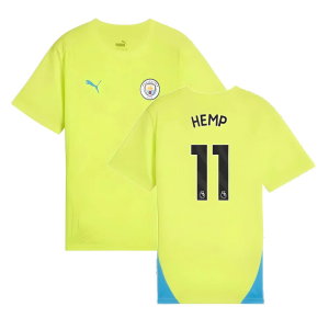2024-2025 Man City Training Shirt (Yellow Glow) - Kids (Hemp 11)