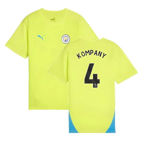 2024-2025 Man City Training Shirt (Yellow Glow) - Kids (Kompany 4)